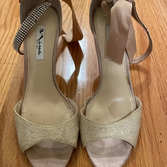 Nina ‘Vinnie’ crystal embellished heels - Picture 2 of 4